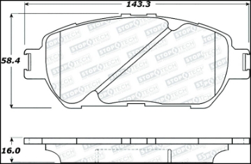 Picture of StopTech Street Select Brake Pads - Front