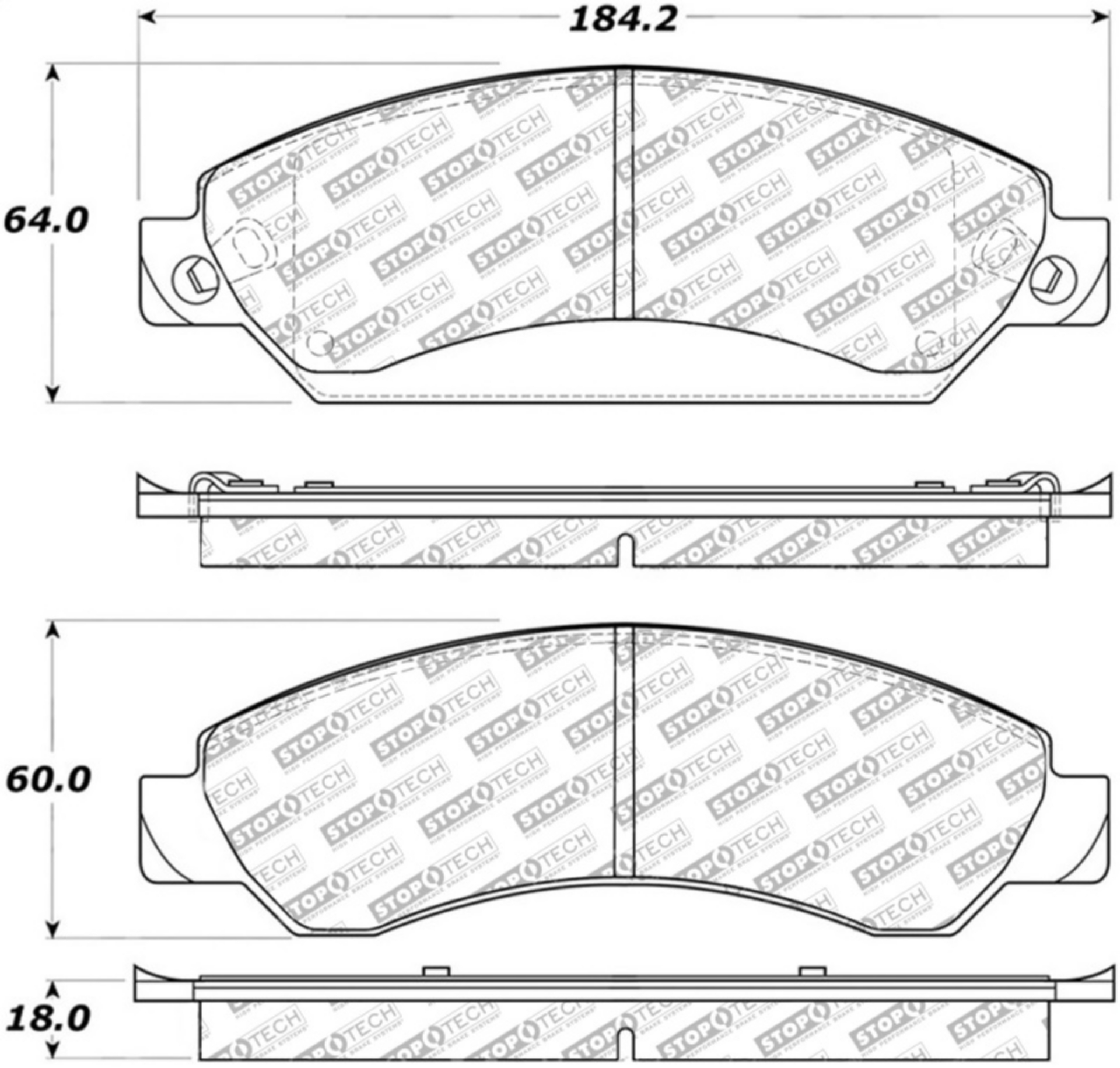Picture of StopTech Street Select Brake Pads - Front