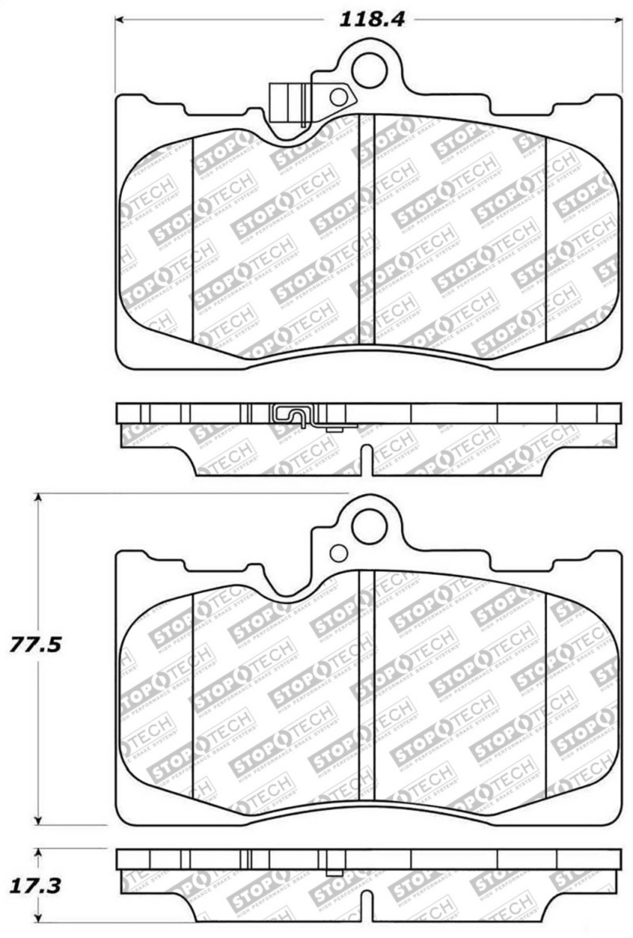Picture of StopTech Street Select Brake Pads - Front