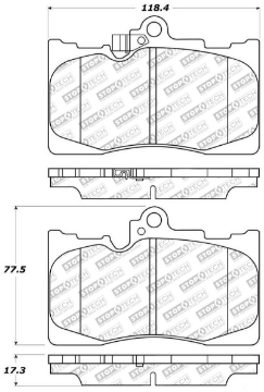 Picture of StopTech Street Select Brake Pads - Front