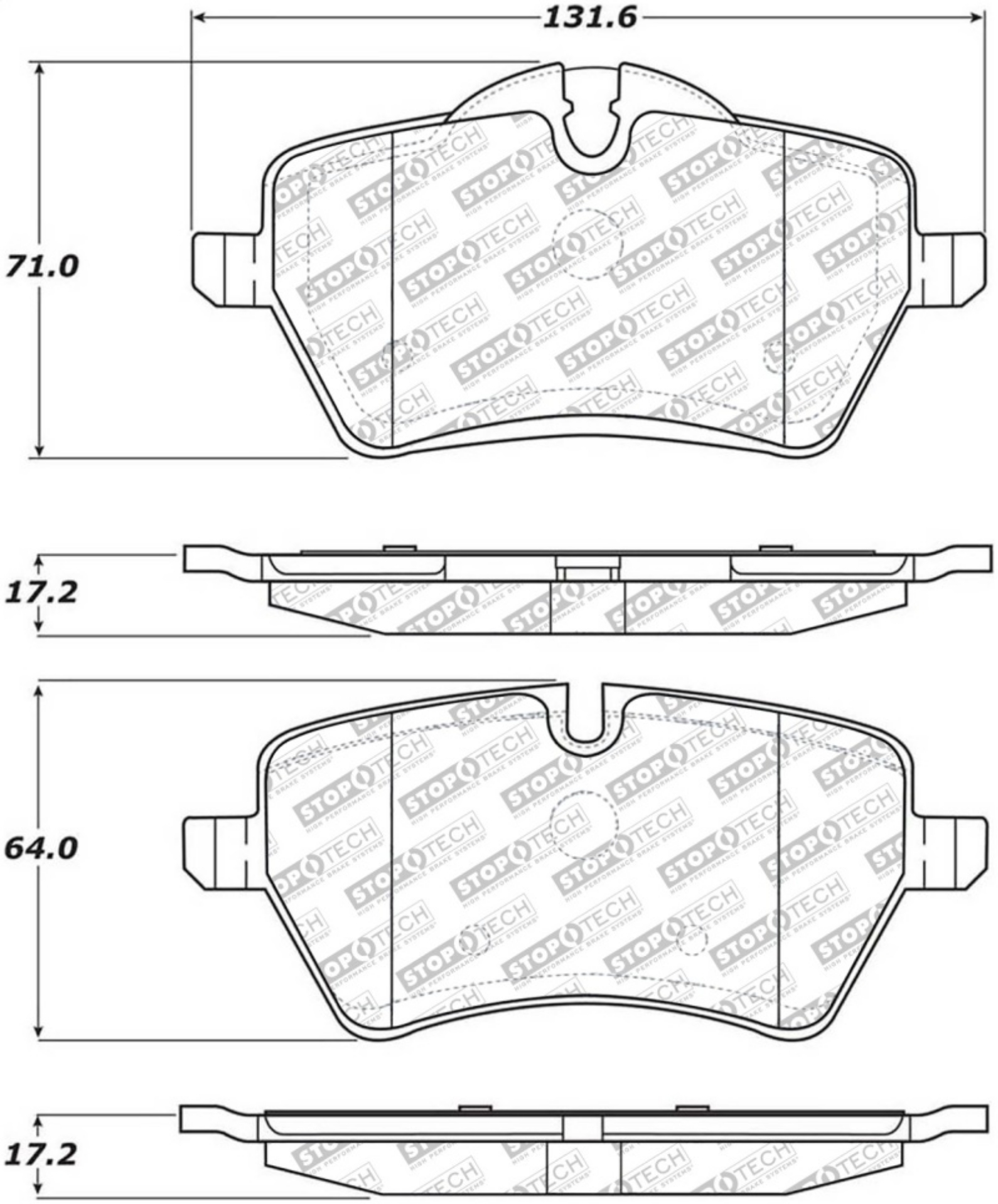 Picture of StopTech Street Select Brake Pads - Front