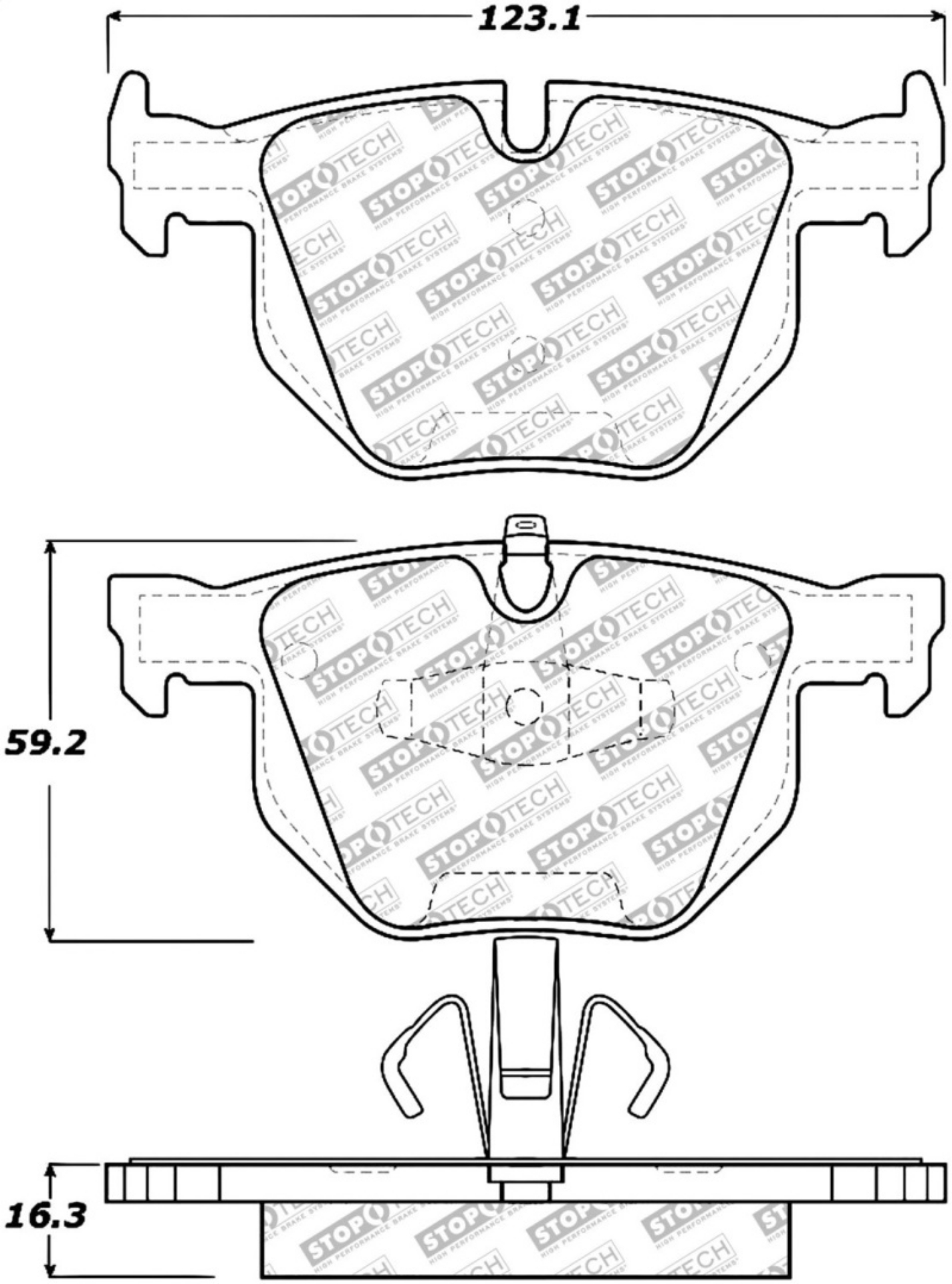 Picture of StopTech Street Select Brake Pads - Rear
