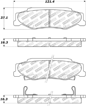 Picture of StopTech Street Select Brake Pads - Rear