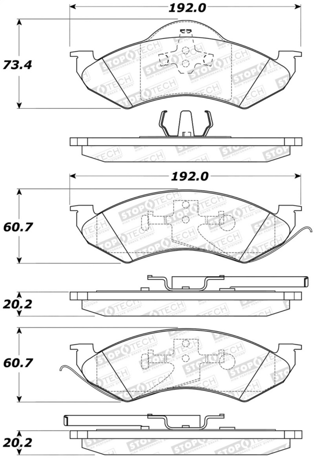 Picture of StopTech Street Select Brake Pads - Front