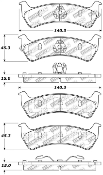 Picture of StopTech Street Select Brake Pads - Front