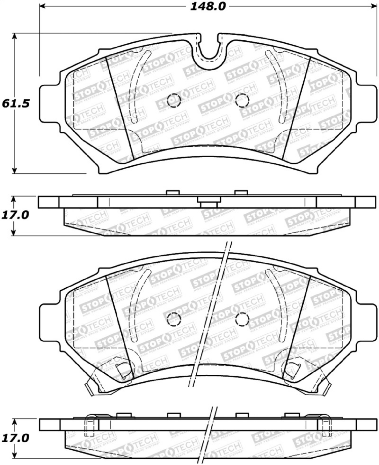 Picture of StopTech Street Select Brake Pads - Front