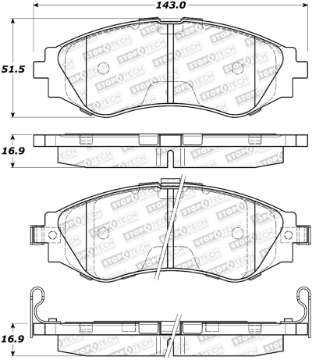 Picture of StopTech Street Select Brake Pads - Front