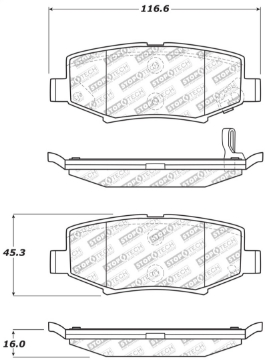 Picture of StopTech Street Select Brake Pads - Front