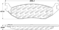 Picture of StopTech Street Select Brake Pads - Front
