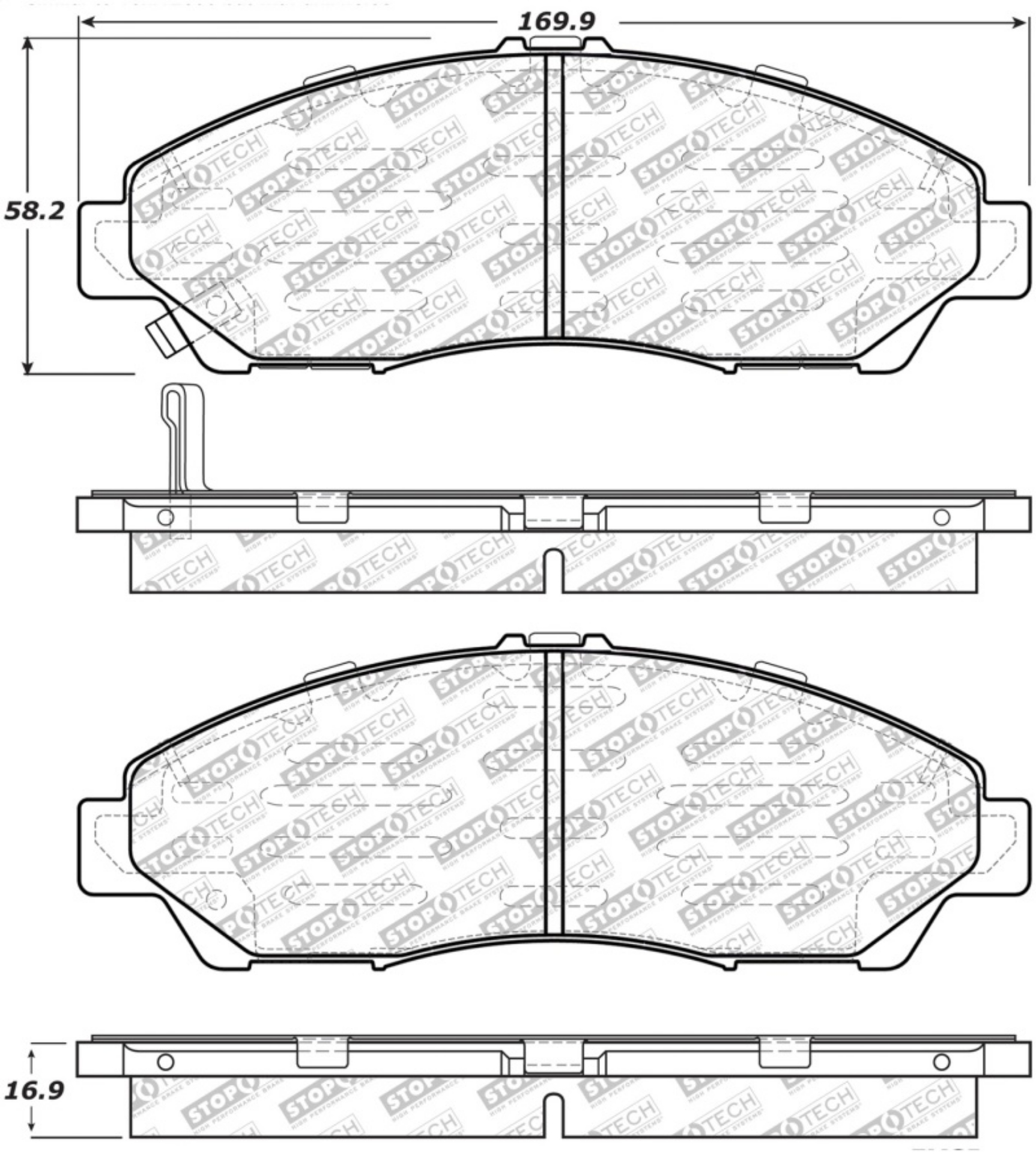 Picture of StopTech Street Select Brake Pads - Front