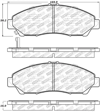 Picture of StopTech Street Select Brake Pads - Front
