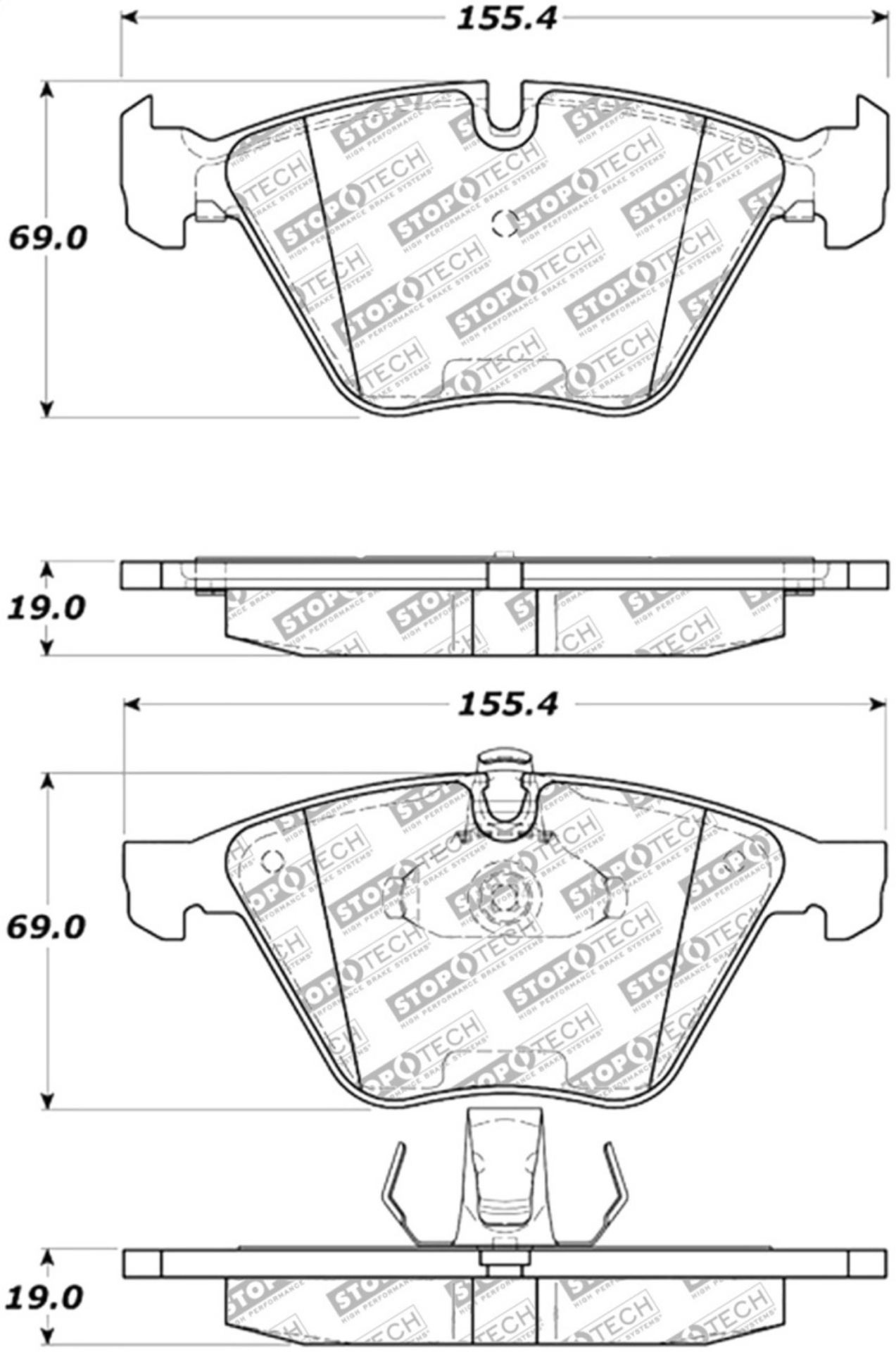 Picture of StopTech Street Select Brake Pads - Front