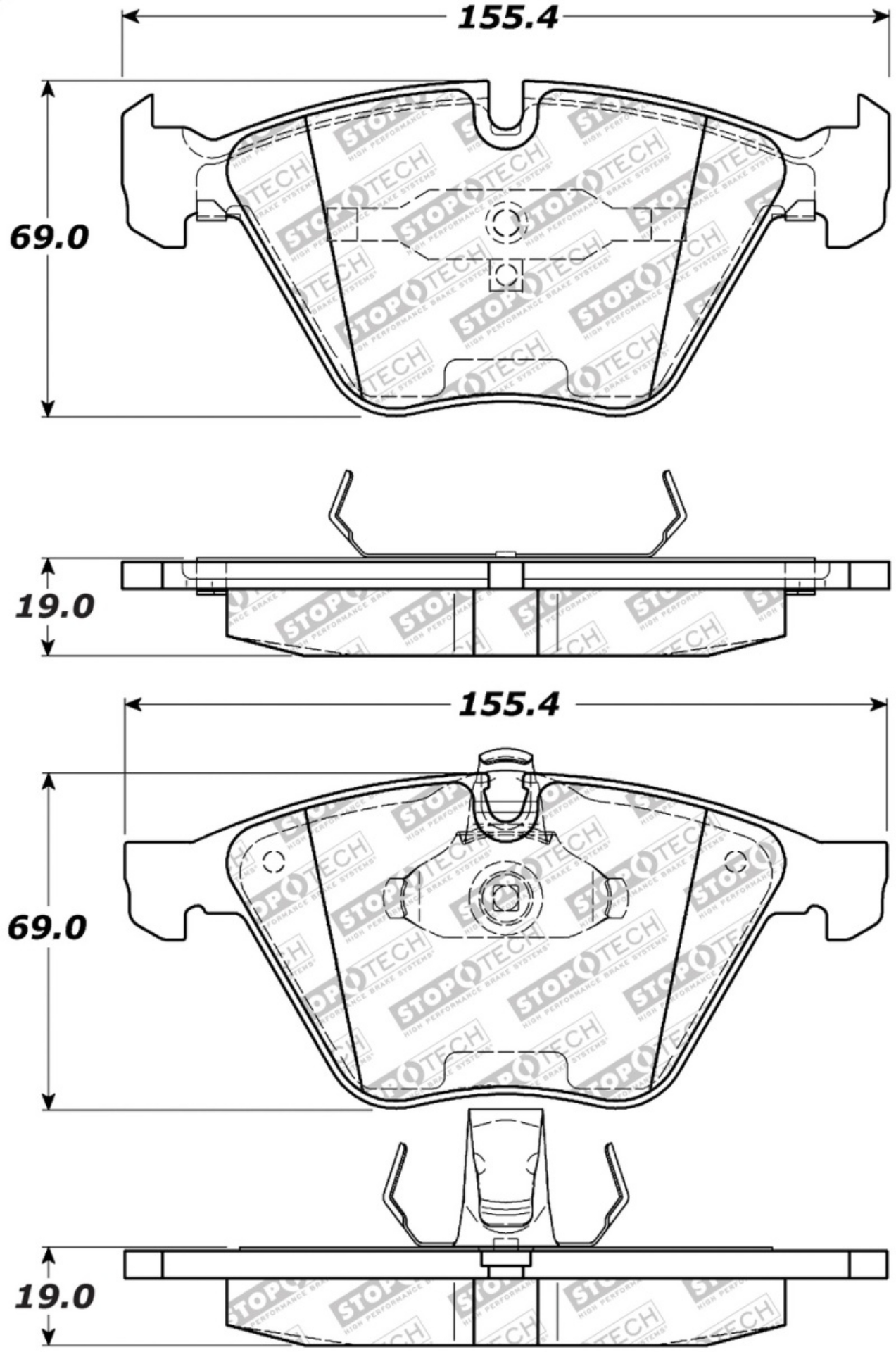 Picture of StopTech Street Select Brake Pads - Front