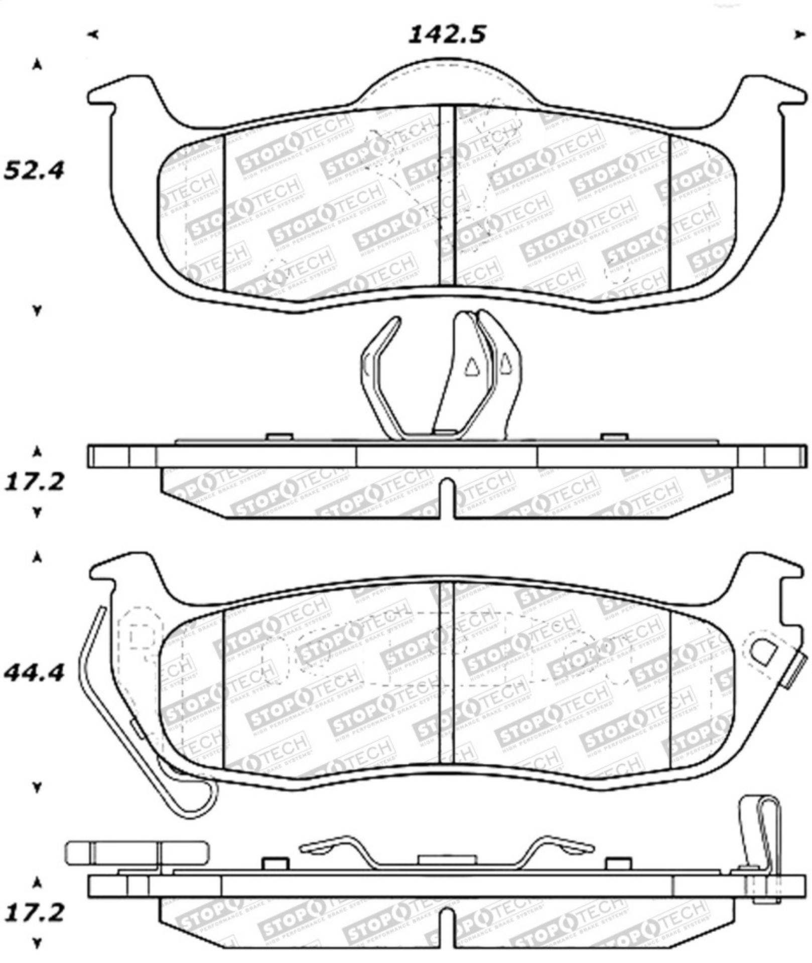 Picture of StopTech Street Select Brake Pads - Front