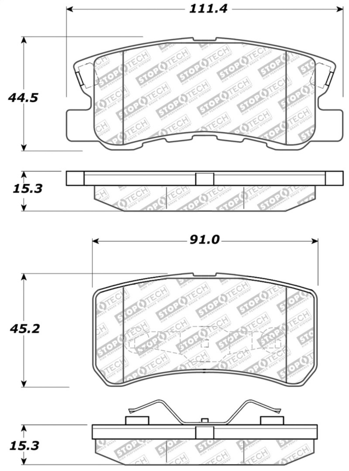 Picture of StopTech Street Select Brake Pads - Front