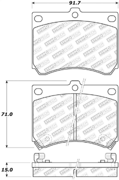Picture of StopTech Street Select Brake Pads - Front-Rear