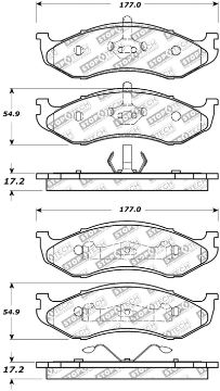 Picture of StopTech Street Select Brake Pads - Front-Rear