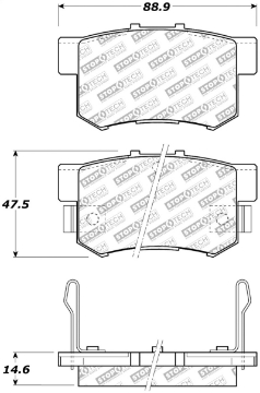 Picture of StopTech Street Select Brake Pads - Front-Rear