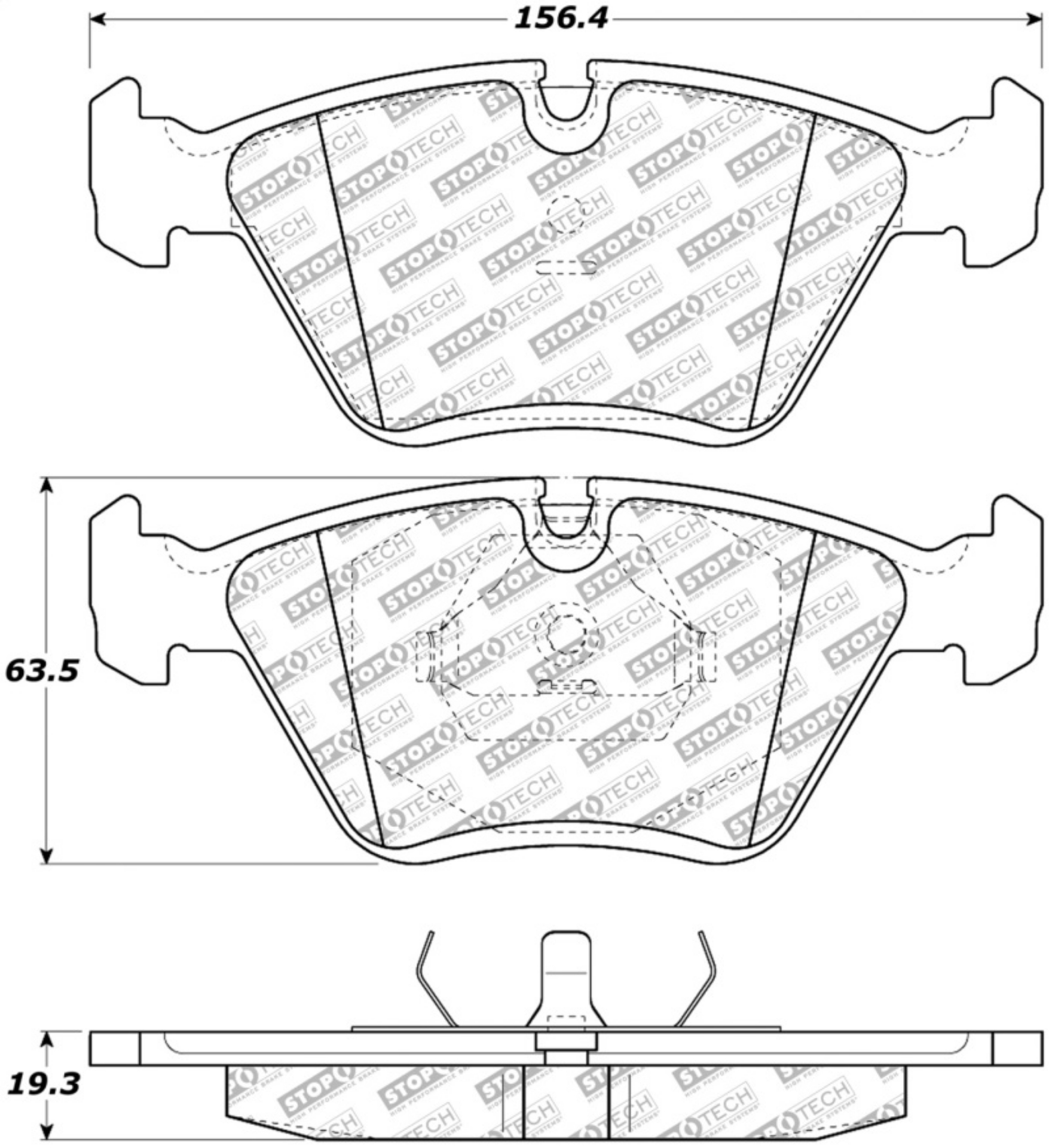 Picture of StopTech Street Select Brake Pads - Front-Rear