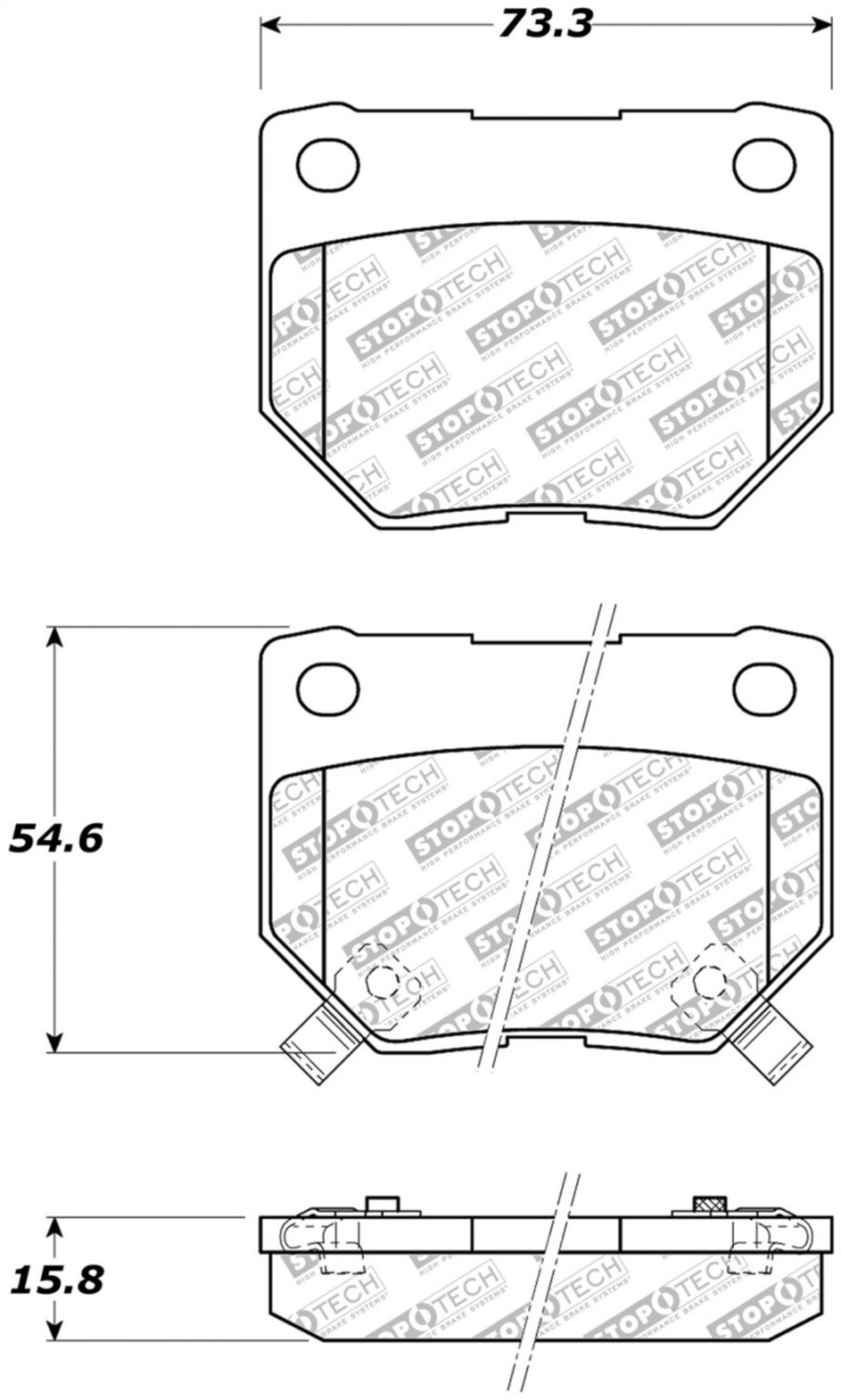 Picture of StopTech Street Select Brake Pads - Front-Rear