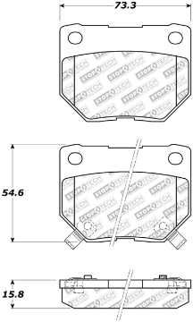 Picture of StopTech Street Select Brake Pads - Front-Rear