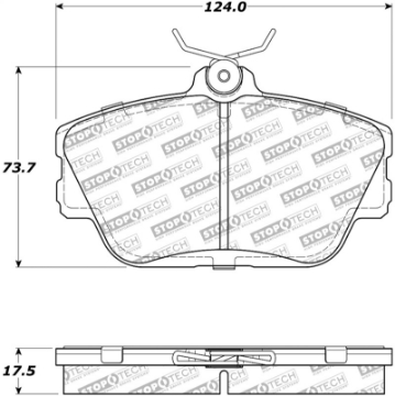 Picture of StopTech Street Select Brake Pads - Front-Rear