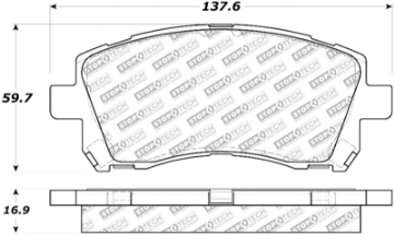 Picture of StopTech Street Select Brake Pads - Front-Rear