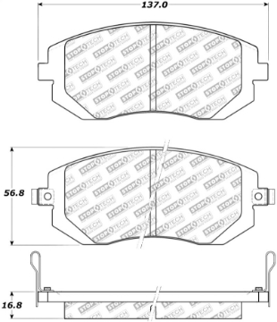 Picture of StopTech Street Select Brake Pads - Front-Rear