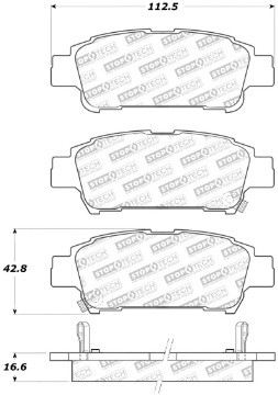 Picture of StopTech Street Select Brake Pads - Front-Rear