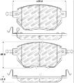 Picture of StopTech Street Select Brake Pads - Front-Rear