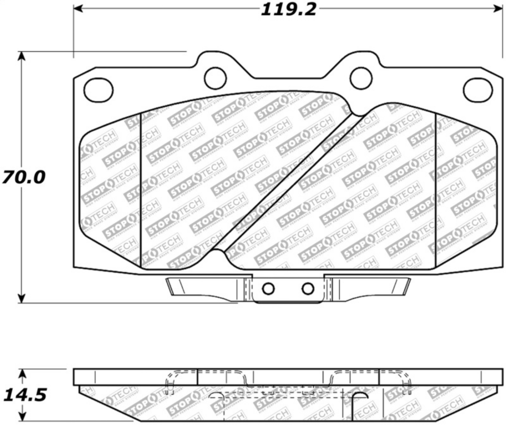 Picture of StopTech Street Select Brake Pads - Front-Rear