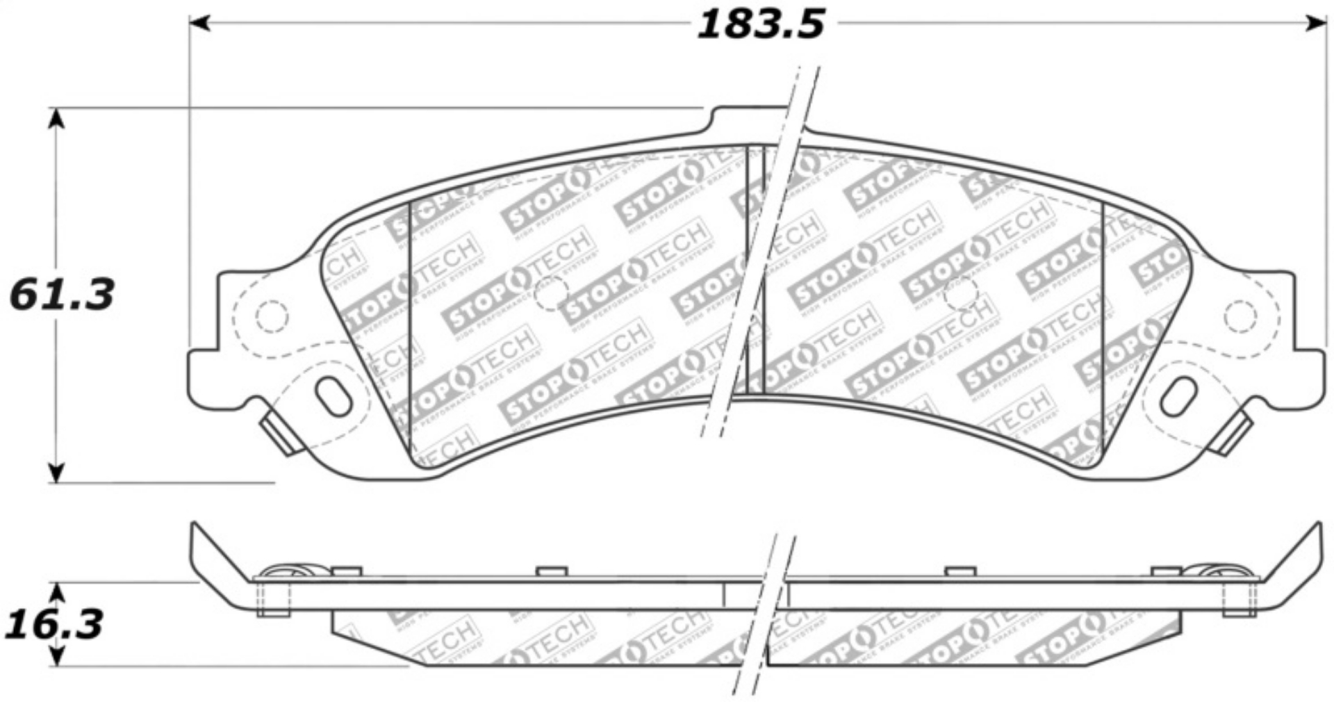 Picture of StopTech Street Select Brake Pads - Front-Rear