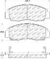 Picture of StopTech Street Select Brake Pads - Front-Rear