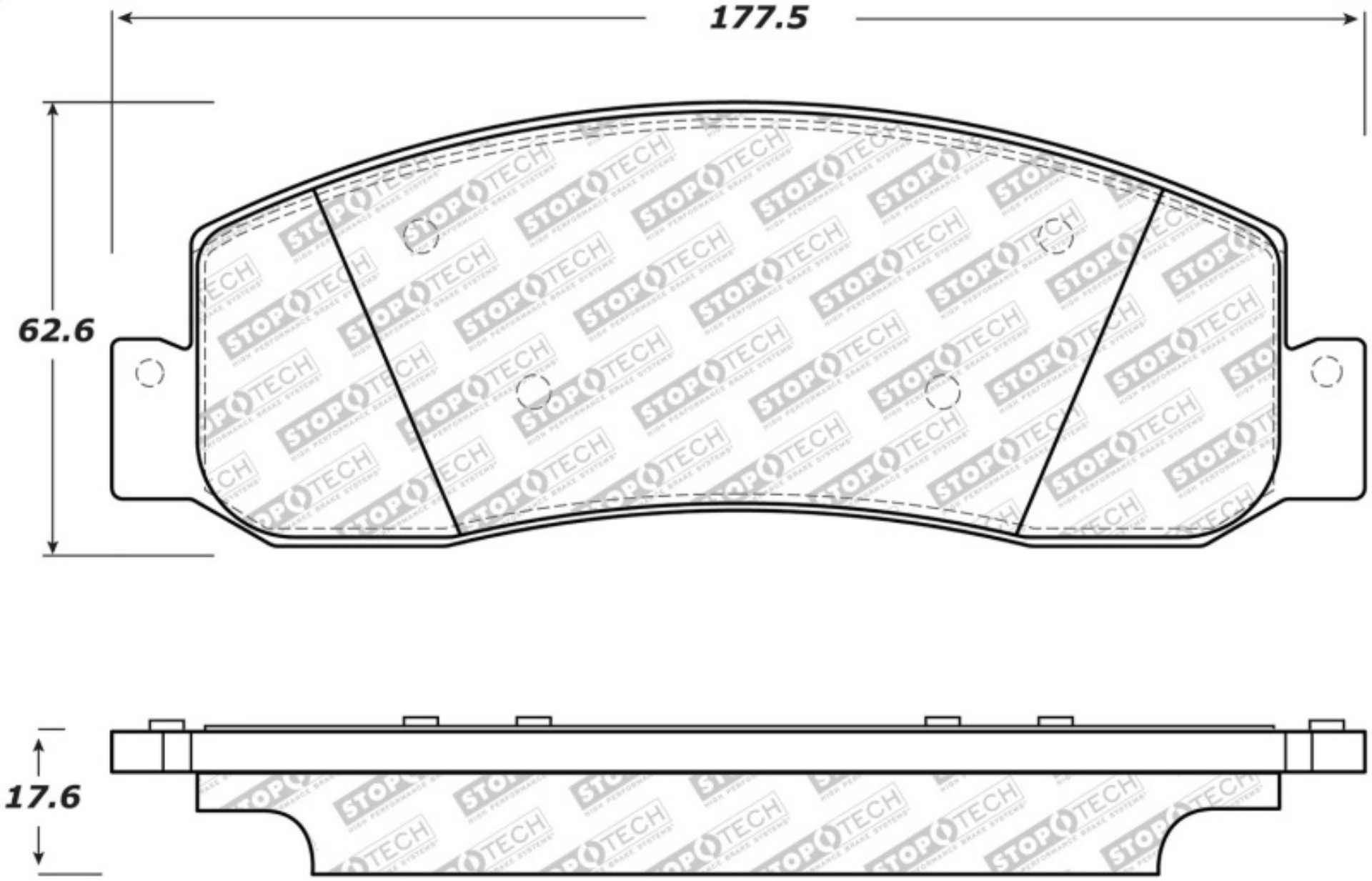Picture of StopTech Street Select Brake Pads - Front-Rear