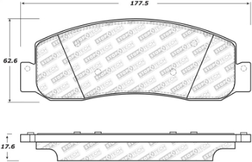 Picture of StopTech Street Select Brake Pads - Front-Rear