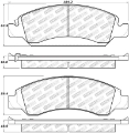 Picture of StopTech Street Select Brake Pads - Front-Rear