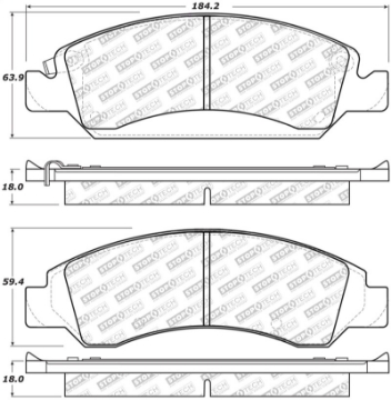 Picture of StopTech Street Select Brake Pads - Front-Rear