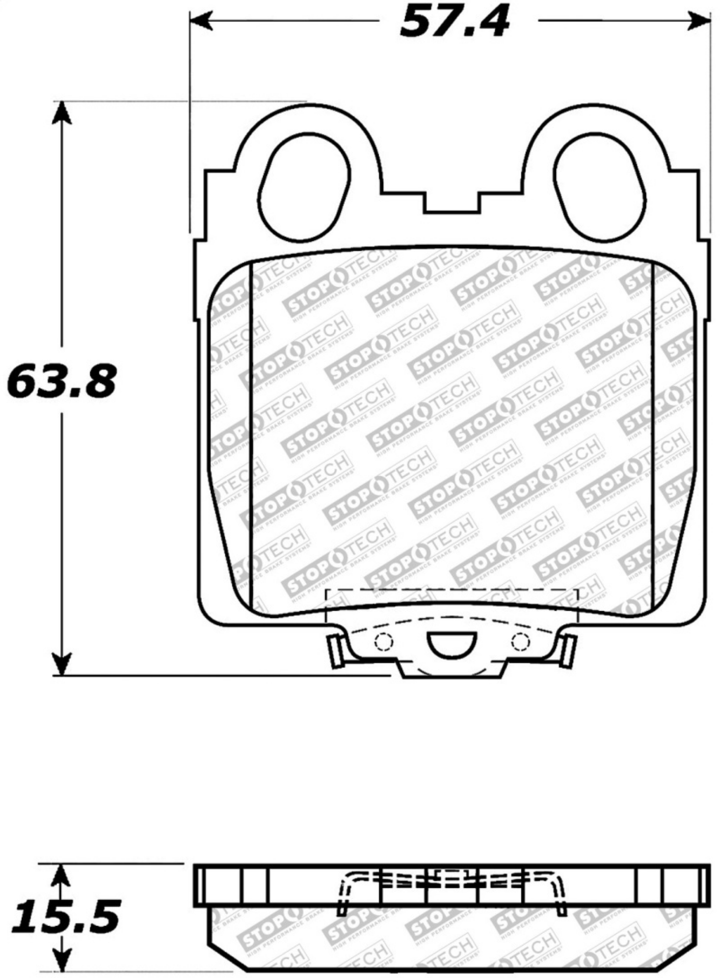 Picture of StopTech Street Select Brake Pads - Front-Rear