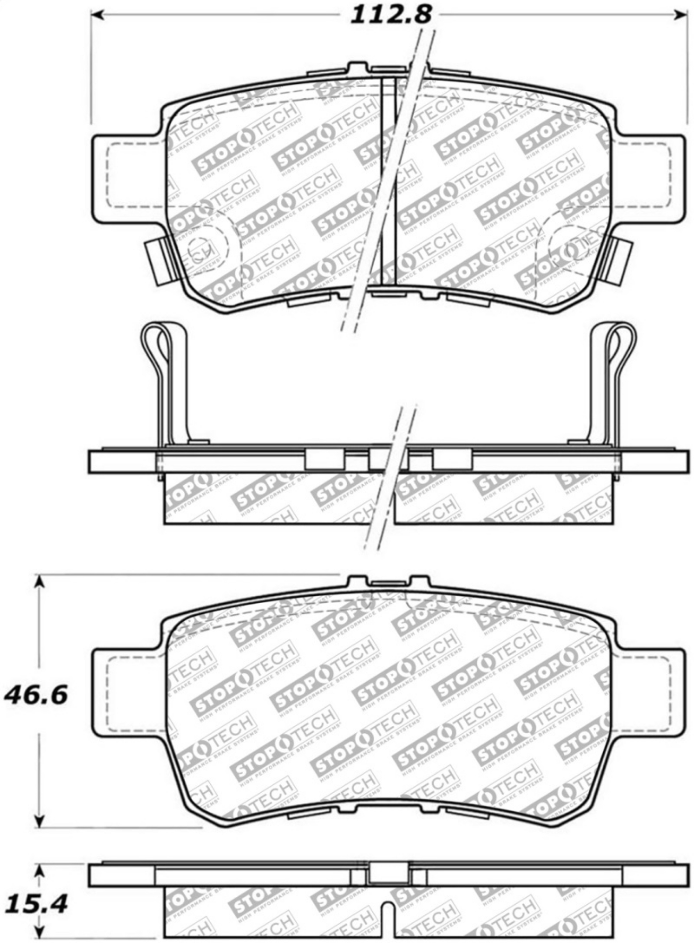 Picture of StopTech Street Select Brake Pads - Front-Rear