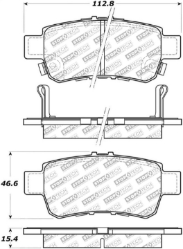 Picture of StopTech Street Select Brake Pads - Front-Rear