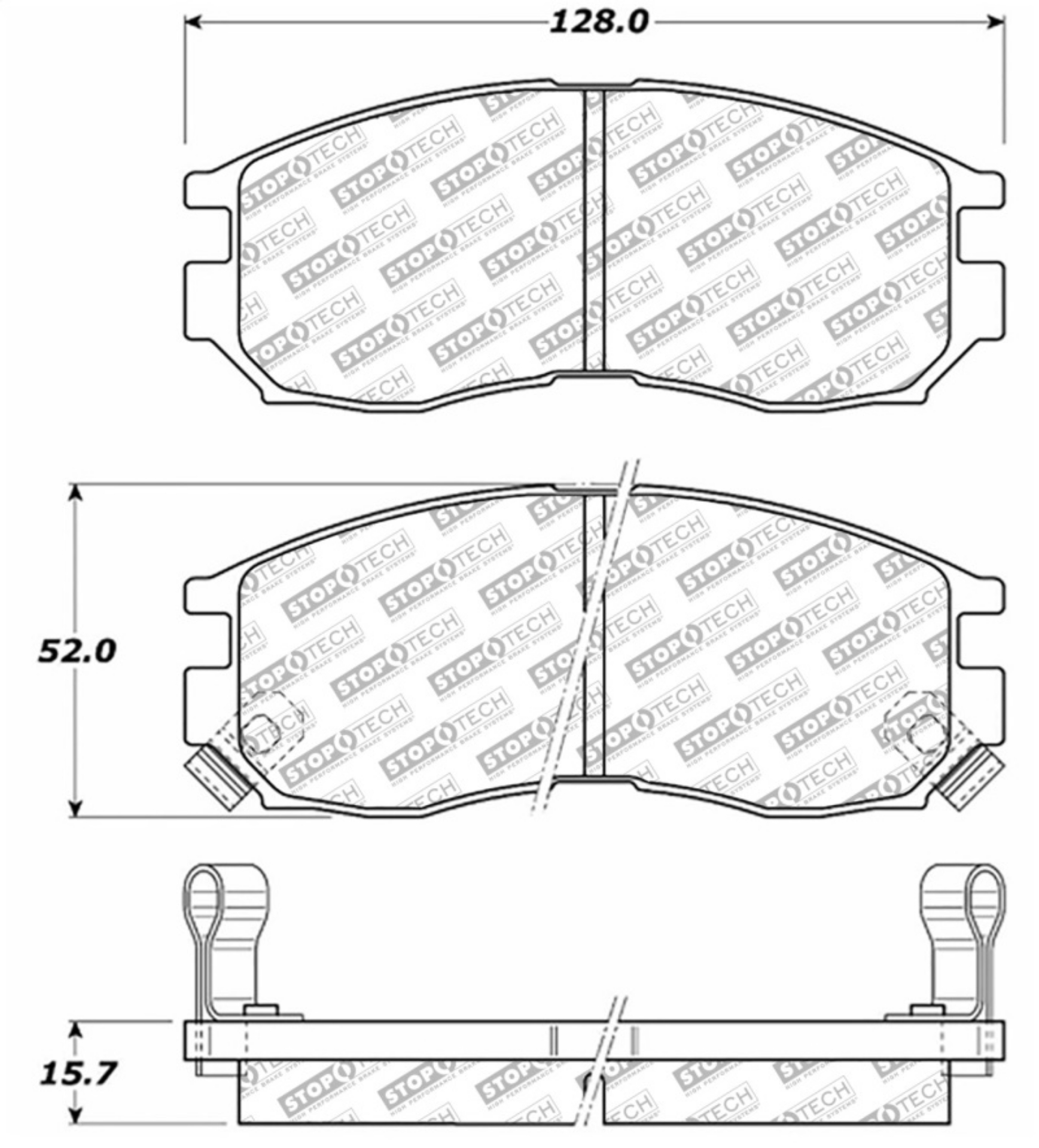 Picture of StopTech Street Select Brake Pads - Rear