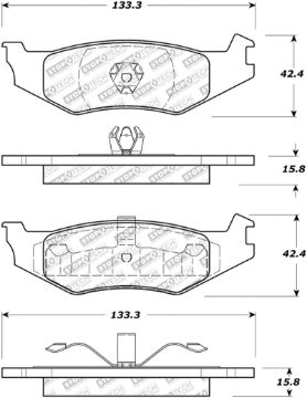 Picture of StopTech Street Select Brake Pads - Rear