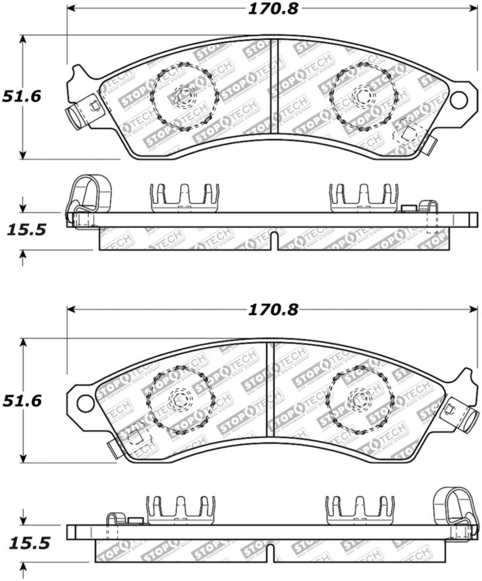 Picture of StopTech Street Select Brake Pads - Rear