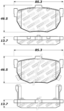 Picture of StopTech Street Select Brake Pads - Rear