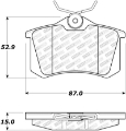 Picture of StopTech Street Select Brake Pads - Rear