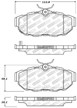 Picture of StopTech Street Select Brake Pads - Rear