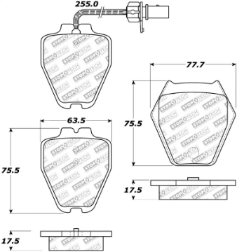 Picture of StopTech Street Select Brake Pads - Rear