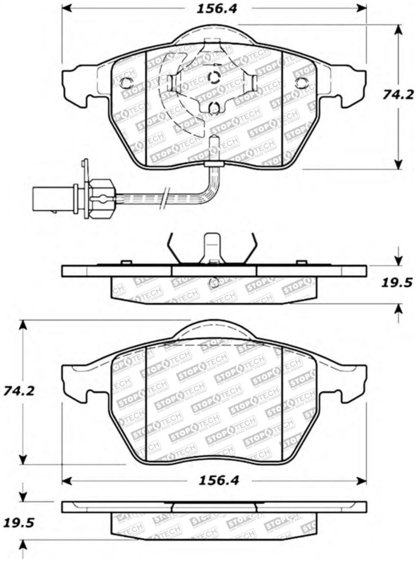 Picture of StopTech Street Select Brake Pads - Rear