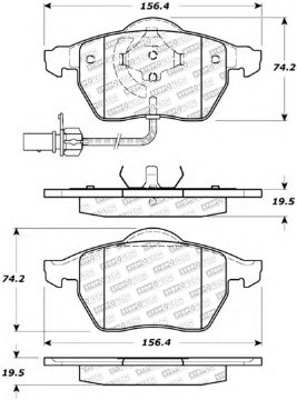 Picture of StopTech Street Select Brake Pads - Rear
