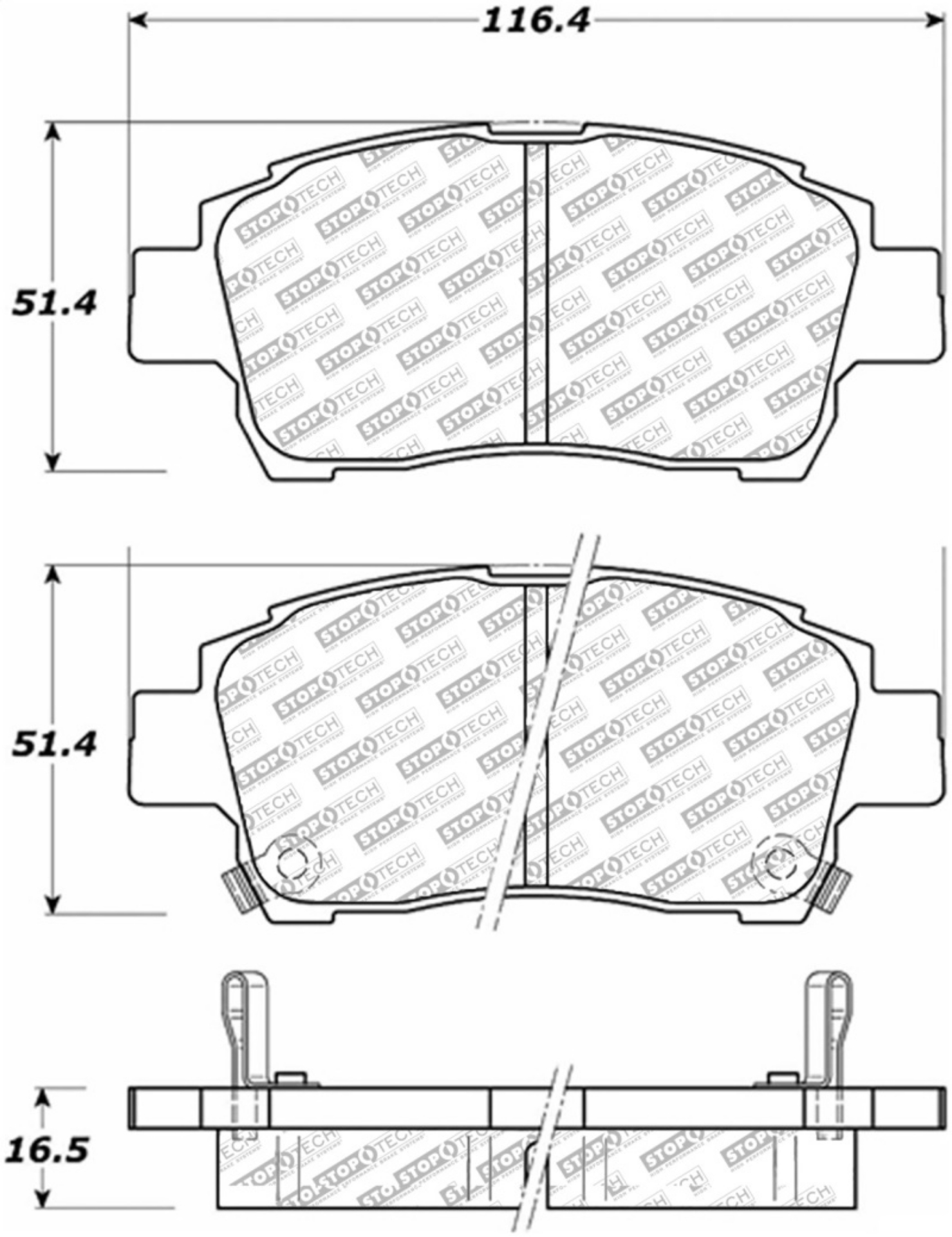 Picture of StopTech Street Select Brake Pads - Rear